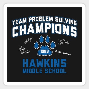 1983 Hawkins Middle School Team Problem Solving Champions Sticker